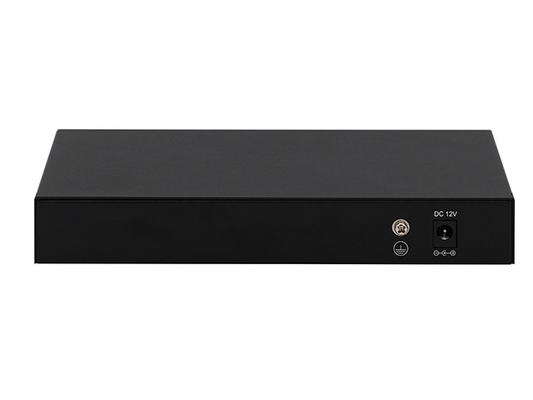 8 پورت 2.5G سوئیچ شبکه غیر مدیریت شده 10G فیبر DC12V ورودی بدون فن سرعت خودکار سازگاری