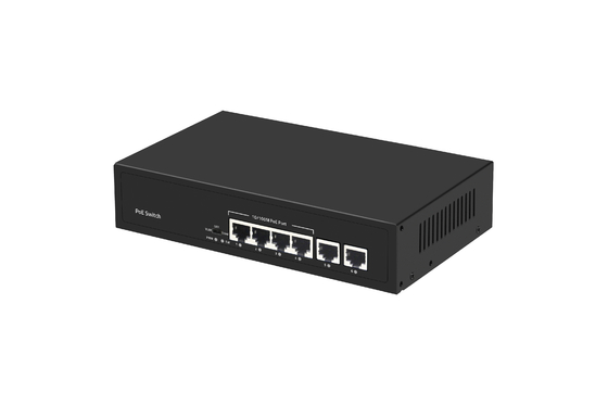 6 پورت شبکه POE سوئیچ 48V با 100Mbps پورت های IEEE 802.3 سوئیچ شبکه