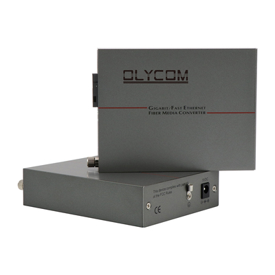 مبدل رسانه PoE Fast Ethernet Single Mode Fiber 30W Budget Unmanaged DC48V ورودی