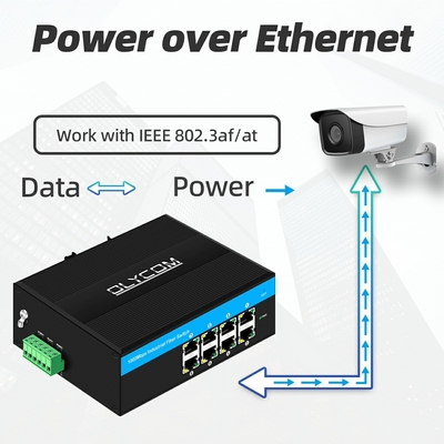 8-پورت POE گيگابيت سوئيچ E-Mark 8*RJ45 سوئيچ صنعتي اثيرنت POE