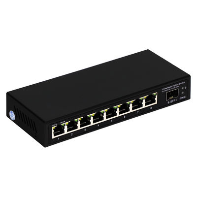 9 پورت غیر مدیریت شده 2.5G Ethernet Switch با پورت SFP 10G Uplink و پهنای باند 60Gbps Backplane