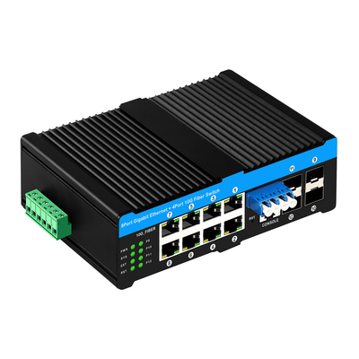پورت های 4*10G Sfp+8*10/100/1000mbps 12 پورت مدیریت شده 10G Optical Bypass Poe