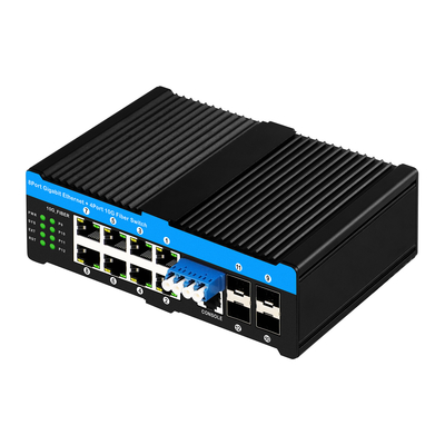 پورت های 4*10G Sfp+8*10/100/1000mbps 12 پورت مدیریت شده 10G Optical Bypass Poe