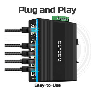 5 پورت گیگابیت WEB سوئیچ مدیریت شده 100/1000M سوئیچ شبکه RSTP 802.1Q IP40