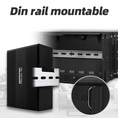 12 پورت 10/100/1000mbps غیر مدیریت شده داین ریل POE سوئیچ 4 پورت SFP+ 8 پورت RJ45 سوئیچ اترنت