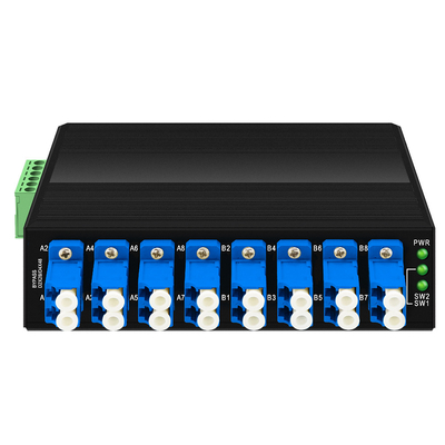 OM-FBS-44-SLC واحد دور زدن نوری اتصال LC تک حالت 12V 24V 48V Din نصب شده