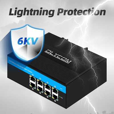 سوئیچ شبکه خارجی صنعتی گیگابیت 8 پورت E-Mark 8*RJ45