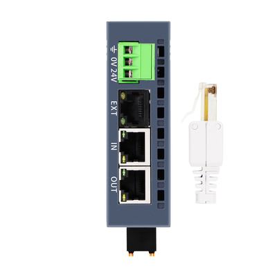 ماژول Slave ورودی/خروجی Industrial EtherCAT با 16 پورت، 24 ولت DC، ریل DIN، دو پورت RJ45، دارای درجه IP20