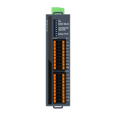TCP/IP Modbus I/O Slave Module NPN و PNP پشتیبانی شده 16 پورت DI DO DIN نصب شده
