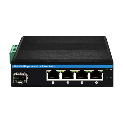 4-Port Solar Powered PoE Switch IM-FP144BGE 100/1000M فیبر 120W ورودی دوگانه DC12V/DC24V/DC48V