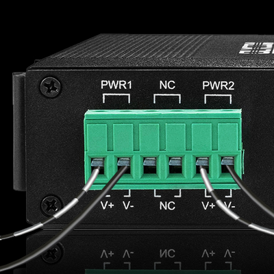 Olycom Solar PoE Switch 4 Port DIN Rail Gigabit Unmanaged DC24V ورودی