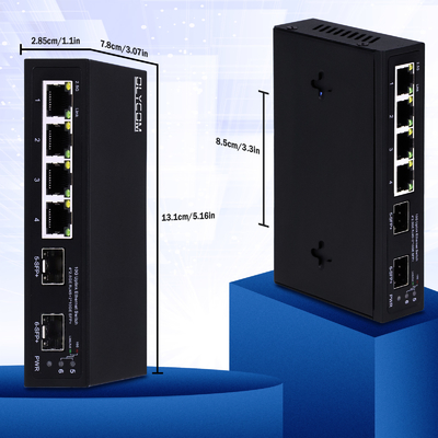 سوئیچ 10G اترنت بدون مدیریت 4 پورت 2.5G سوئیچ اترنت با پورت های 10G SFP +