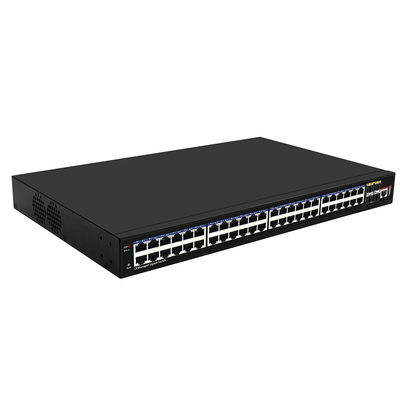 پورت 48 گیگابیت L3 سوئیچ شبکه مدیریت شده 10G فیبر Uplinks ورودی واحد AC مبتنی بر Realtek