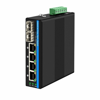 6 پورت گیگابیت غیر مدیریت شده سوئیچ اترنت Din سوئیچ شبکه راه آهن DC12V/24V ورودی