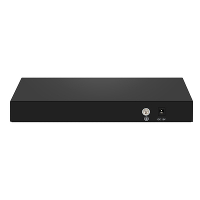 8-Port 10G SFP + فایبر سوئیچ غیر مدیریت شده 1G / 2.5G خود سازگاری DC12V پشتیبانی OEM