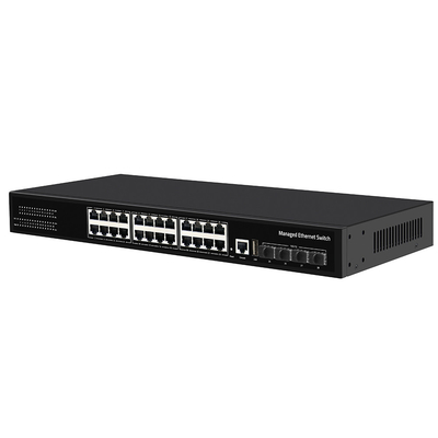 سوئیچ مدیریت شده 10G 24 پورت گیگابیت حلقه مس ERPS مدیریت شده 1G / 2.5G فیبر