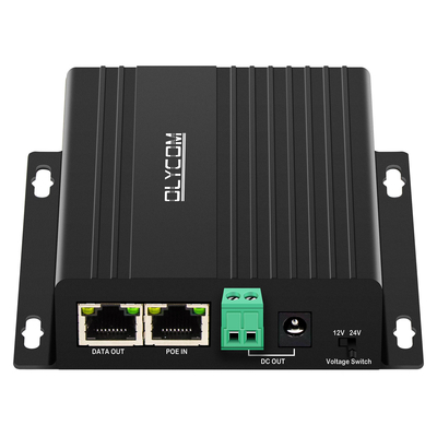 10/100/1000Mbps 12V 30W POE Splitter DC12V/24V خروجی