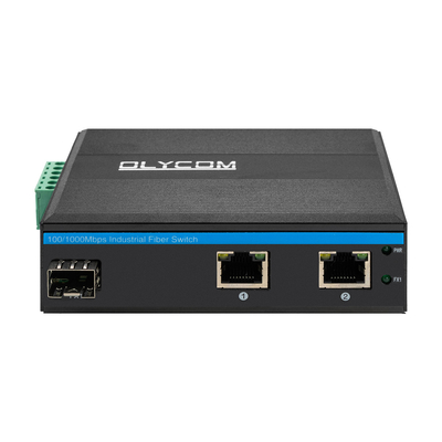 مینی فایبر نوری تبدیل کننده ایثرنت صنعتی سوئیچ Poe سوئیچ DC48V ورودی