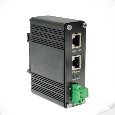 صنعتی 90W 802.3bt PoE++ تزریق کننده گیگابیت DC12V DC24V DC48V ورودی Mini Size