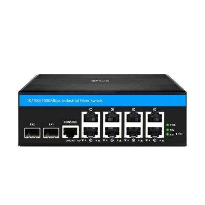 8 پورت گگابیت مدیریت شده Poe Switch Industrial Ethernet Switch با 2SFP + 8 RJ45