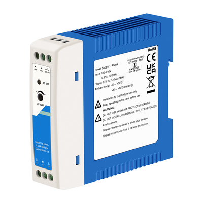 آداپتور برق صنعتی 24 ولت CE UL لیست شده 1A خروجی AC / DC دو ورودی DIN Rail