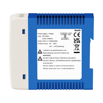آداپتور برق صنعتی 24 ولت CE UL لیست شده 1A خروجی AC / DC دو ورودی DIN Rail