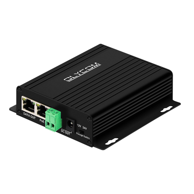 Gigabit 30W PoE Splitter DC12V DC24V خروجی دیوار نصب شده 100 متر فاصله PoE