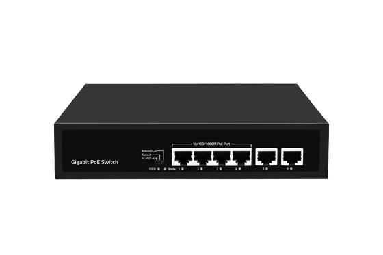 سوئیچ PoE گیگابیتی 4 پورت با قیمت کارخانه 65 وات با نگهبان PoE