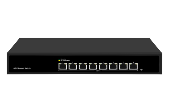سوئیچ اترنت 8 پورت 10G، 8 پورت اترنت 10G، پشتیبانی از 100/1000M/2500M/5G/10G