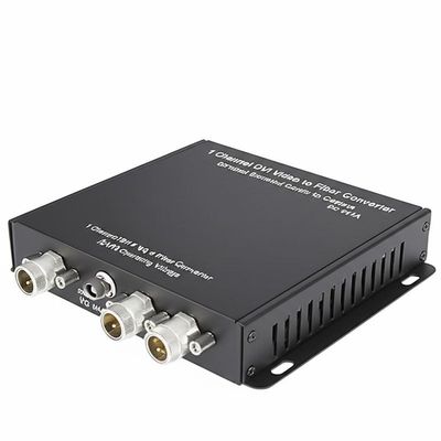 تبدیل کننده فیبر نوری DVI ویدئویی 1 کاناله انتقال داده از مرکز کنترل به دوربین DC 5V1A ولتاژ کاری