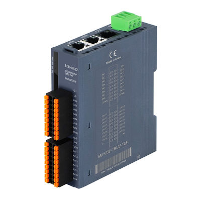 اتوبوس Modbus-TCP PAL I/O سیستم اتصال قابل گسترش کنترل صنعتی 16DI+16DO PNP DC24V ورودی 2RJ45 IP20