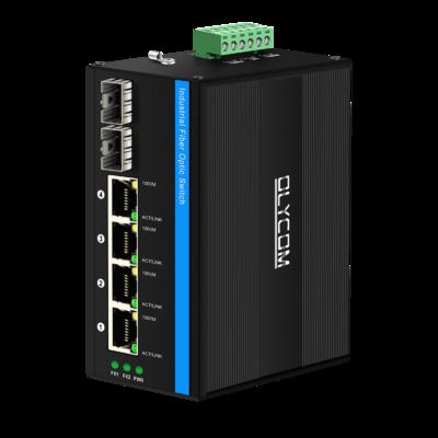 6 پورت سوئیچ PoE خورشیدی DC12-48V ورودی 120W قدرت بودجه سوئیچ Ethernet صنعتی برای سیستم های امنیتی CCTV
