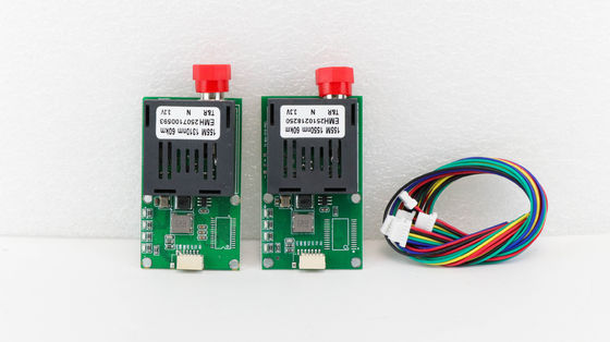 80km Fiber Optic Drone Module UAV Transceiver Optical با یک کانال ویدئوی آنالوگ و یک کانال داده های TTL برای سیستم عامل های UAV DC 5.5-26V