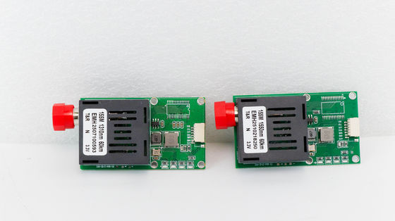 80km Fiber Optic Drone Module UAV Transceiver Optical با یک کانال ویدئوی آنالوگ و یک کانال داده های TTL برای سیستم عامل های UAV DC 5.5-26V