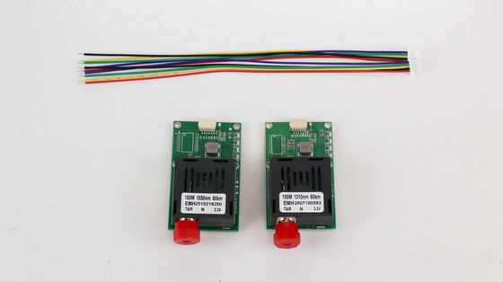 80km Fiber Optic Drone Module UAV Transceiver Optical با یک کانال ویدئوی آنالوگ و یک کانال داده های TTL برای سیستم عامل های UAV DC 5.5-26V