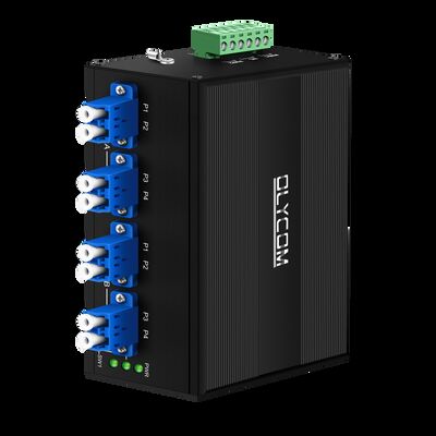 سوئیچ بای‌پس فیبر نوری ورودی برق AC/DC دوگانه 2*2B LC SM/MM