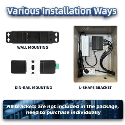 سوئیچ صنعتی خورشیدی PoE ولتاژ DC12-48V 240W مدیریت شده از طریق وب برای سیستم های دوربین مداربسته