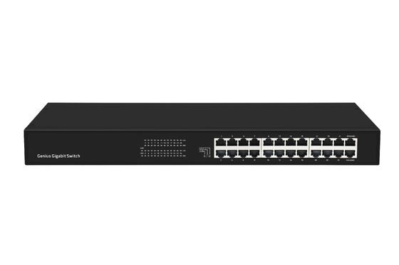24-Port Gigabit Unmanaged Ethernet Switch با VLAN هوشمند و حالت گسترش CE بدون فن
