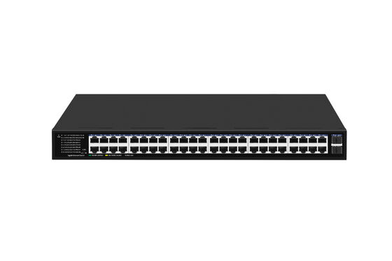 سوئیچ 48 پورت گیگابیت اترنت SFP فایبر Uplinks Unmanaged Rack Mounted 220V Input CE لیست شده