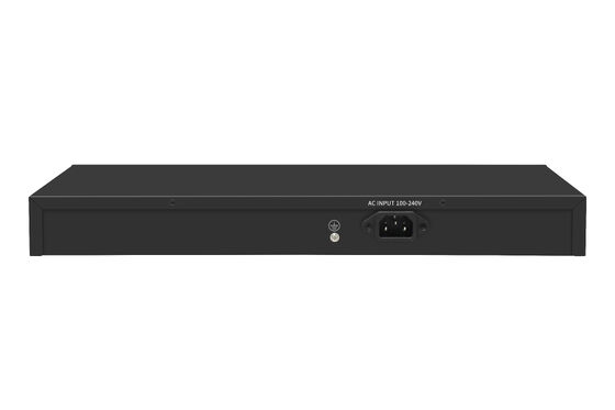 24 پورت PoE سوئیچ 2.5G فیبر گیگابیت اترنت 300W بودجه 15.4W/30W غیر مدیریت شده CE