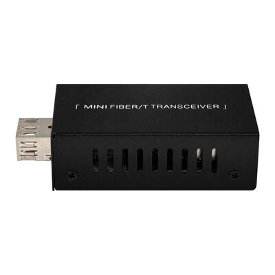 مینی گیگابیت فیبر نوری رسانه تبدیل DC5V DC12V کوچک اندازه 20KM تمدید CE