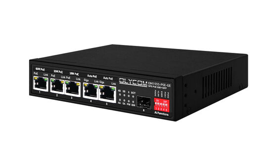Gigabit PoE Switch MPPT کنترل کننده شارژ خورشیدی SFP Fiber Optic DC12V/DC24V/DC48V ورودی