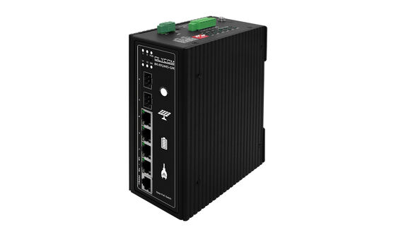 سوئیچ صنعتی مدیریت شده خورشیدی PoE 4GE + 2SFP 120W PoE MPPT قدرت خارج از شبکه برای شبکه های دوربین مدار بسته و بی سیم