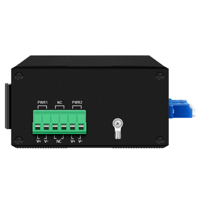 ماژول سوئیچ بای پاس فیبر دو قدرت با ویژگی تاخیر هوشمند DIP AC / DC Input DIN Rail