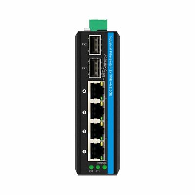 سوئیچ 4 پورت صنعتی PoE 2.5G با لینک های آپلود 10G بدون مدیریت ریل DIN مبتنی بر Realtek