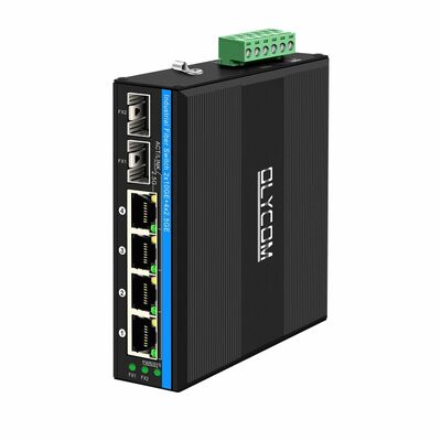 سوئیچ 4 پورت صنعتی PoE 2.5G با لینک های آپلود 10G بدون مدیریت ریل DIN مبتنی بر Realtek