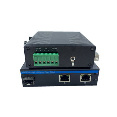 سوئیچ شبکه صنعتی 10/100m 1 Sfp 2 Rj45 سوئیچ شبکه غیر مدیریت شده IP40 DC 9-36V