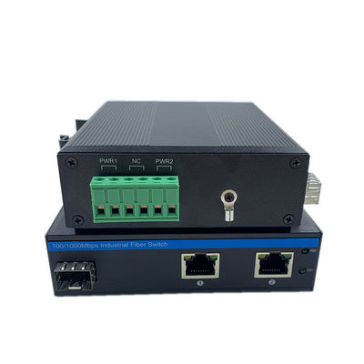 سوئیچ شبکه صنعتی گیگابیت فیبر دین ریل 6KV Surge IP40 بدون فن بدون مدیریت