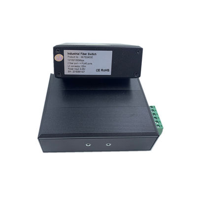 سوئیچ فیبر نوری صنعتی گیگابیت 6 پورت 100M/1G شبکه نوری مدیریت نشده FCC CE بدون فن