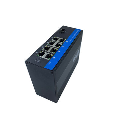 سوئیچ شبکه صنعتی 8 پورت گیگابیت SFP فیبر اترنت DIN RAIL CE بدون مدیریت